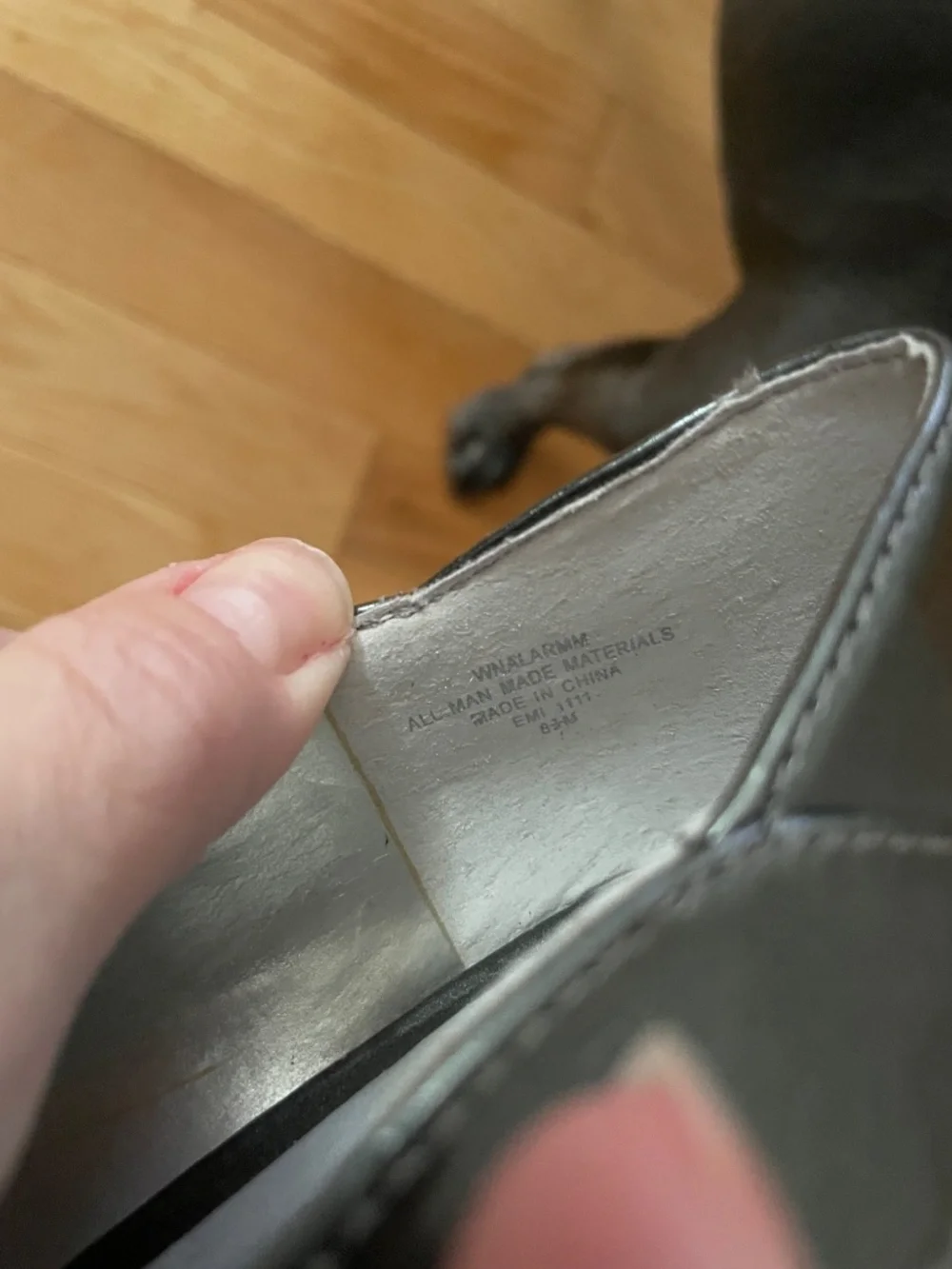Gun Metal Peep Toe Shoes